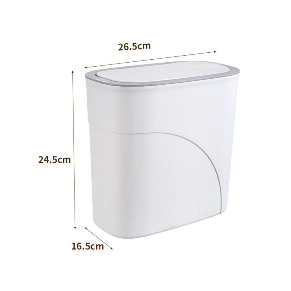 Odor-Free Waterproof Garbage Bin Slim Narrow Gap Living Room Dustbin  Home Use