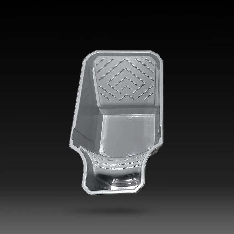 4-Inch Handheld Paint Cup with Roller Frame - Durable PP Material, Large Capacity, Easy Matching for Brushes & Rollers, Gray