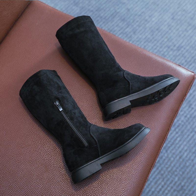 

Girls knee high boots princess kids high boots kids high kids shoes kids leather shoes 26 чорний