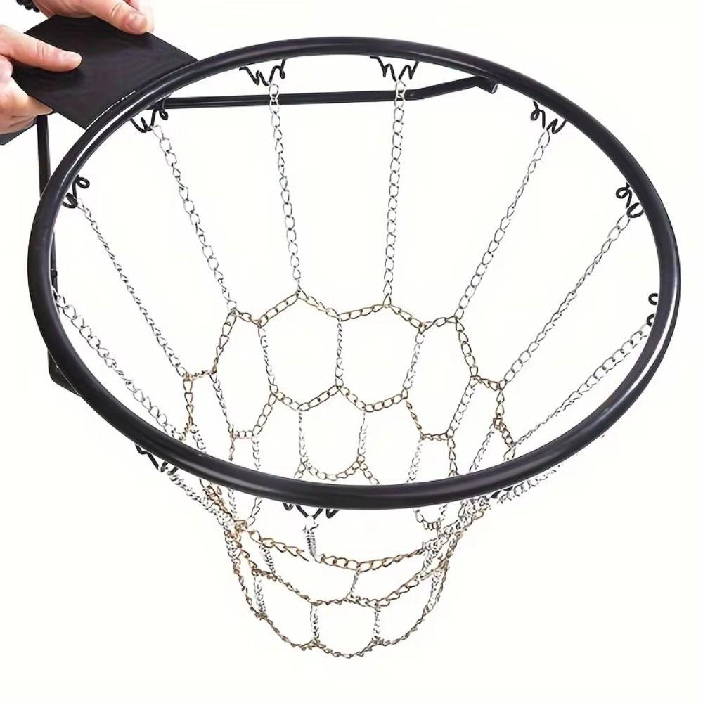 Metal Chain Metal Basketball Net Galvanized Steel Steel Basketball Net Sports Clubs