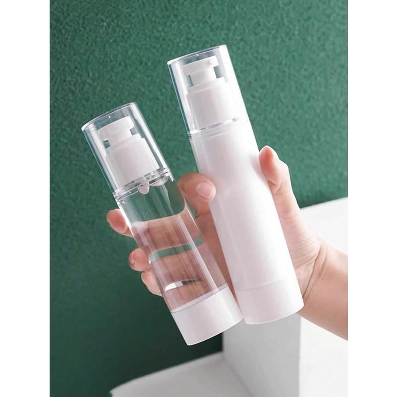 1pc 50ml Vacuum Bottle Mist Toner & Lotion Containers, Refillable Vacuum Travel Pump Spray Bottle For Toner, Lotion, Empty Bottles