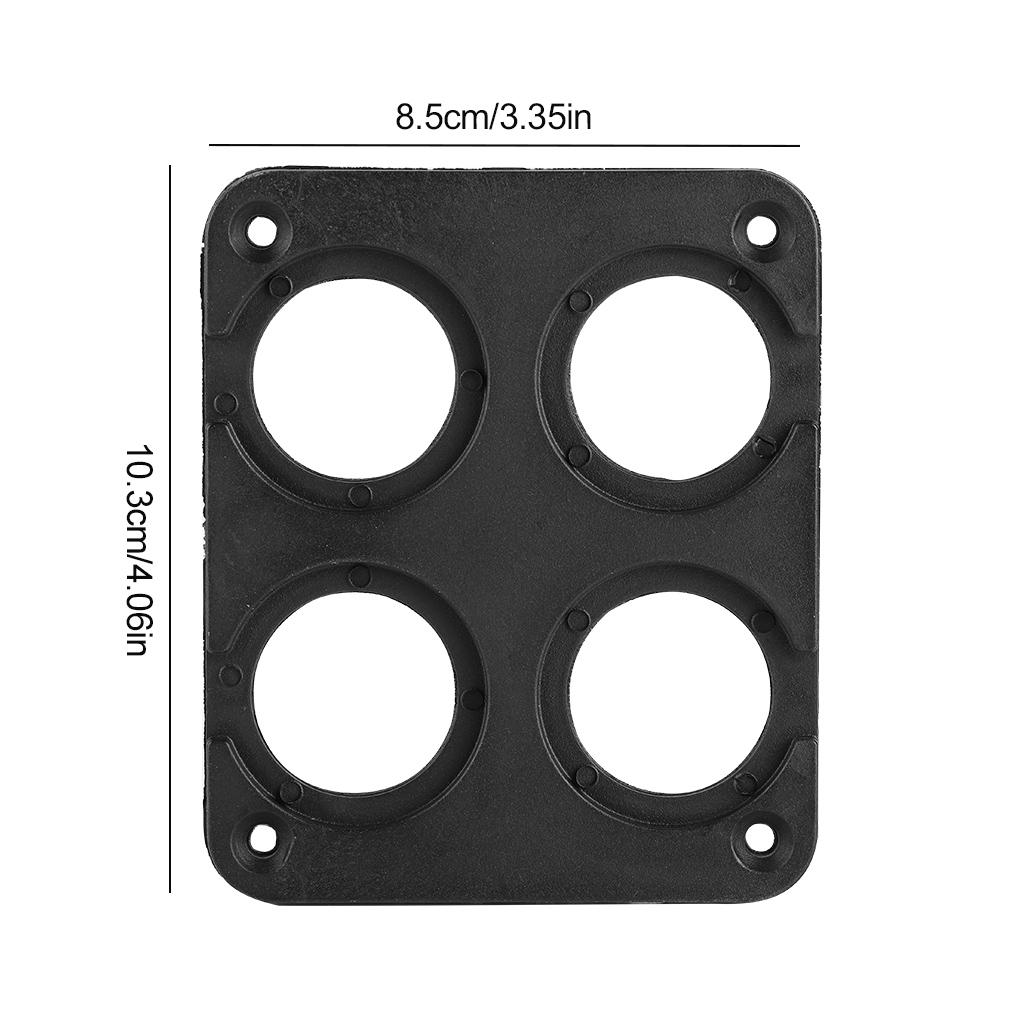 DIY Car USB Charger Switch Voltmeter Panel for Cigarette Lighter Volt Meter Power Outlet Socket Panel Mount Holder