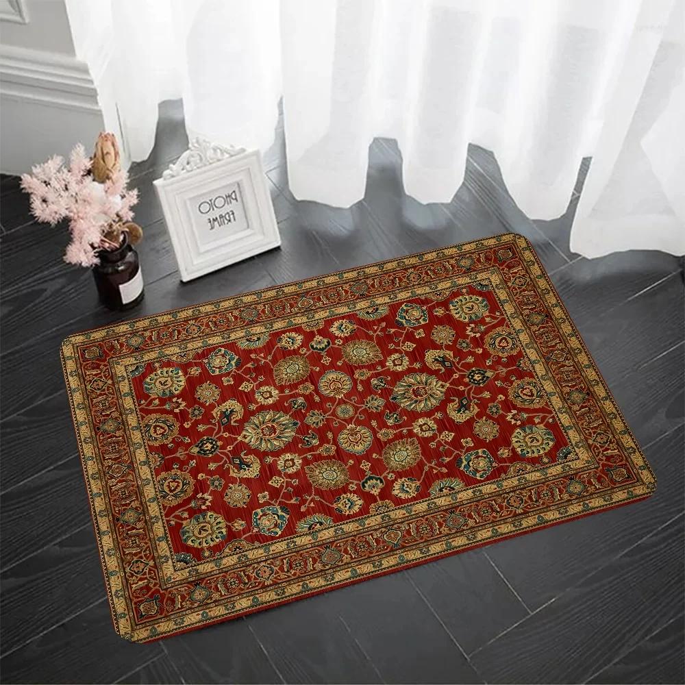 Bohemian Pattern Floor Mat Doormats Home Carpet Foot Mat Bathroom Mats Anti-Slip Mats Home Decor Supplies Carpets
