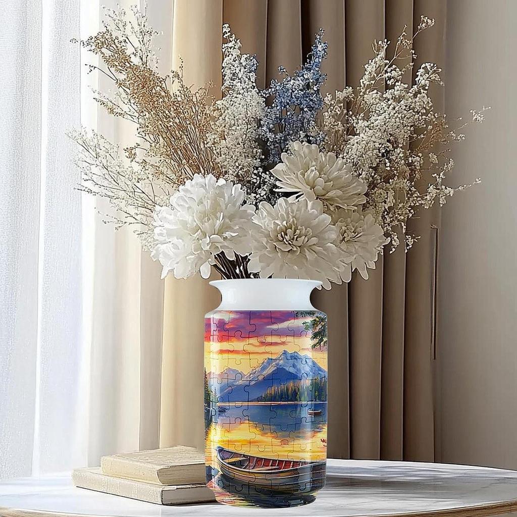 3D květinová aranžmá puzzle váza pro stolní dekoraci