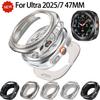 Wechsel zu klassischem Gehäuse für Samsung Galaxy Watch Ultra 2025/7 47mm Stoßfestes PC+Metall-Cover für Galaxy 47mm Smartwatch Bumper