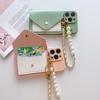 Pearl Bracelet Case for Samsung Galaxy A55 A53 A14 A54 A34 A35 A16 S24 Ultra S22 Plus S23 FE Leather Wallet Card Silicone Cover