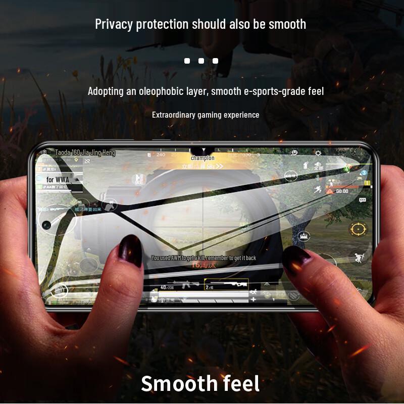 Smorss iQOO Neo11 28° Anti-Peep Tempered Glass Screen Protector