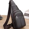 Gentleman's Genuine Leather Crossbody Chest Bag - 2023 Fashion Single Shoulder Backpack
