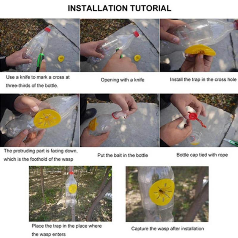 5/10PCS Bee and Bumblebee Catcher Beekeeping tools Outdoor Garden Agricultural Supplies Plastic wasp trap Fruit fly trap
