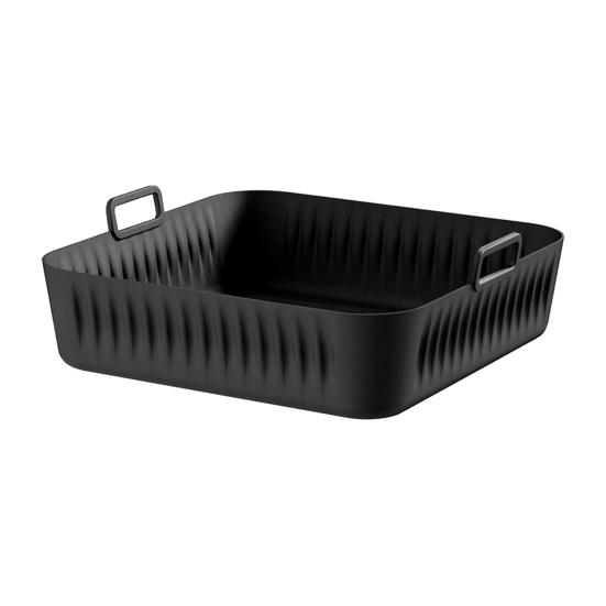 Square Silicone Air Fryer Liner Reusable Non-Stick Mat for COSORI 5QT/6QT Fits Square Baskets