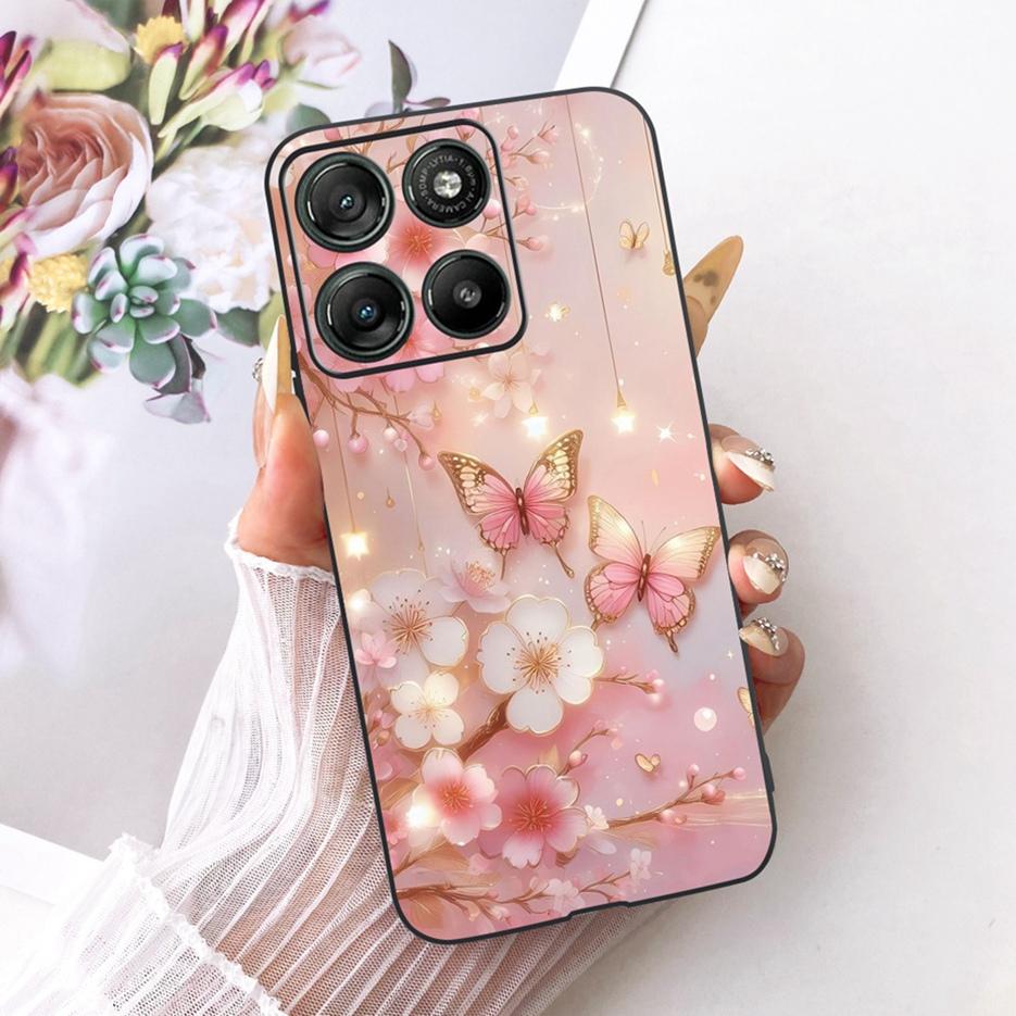 For Motorola Moto G15 Power Case Moto G17 Cute Love Heart Painted Cover Soft Silicone Case For Motorola G17 Power MotoG15 Fundas