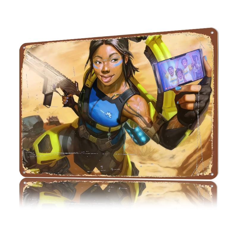 Conduit Apex Legends Personalized D Textured Metal Poster Wall Art Tinplate Sign for Modern Home Decoration Gaming House Decor