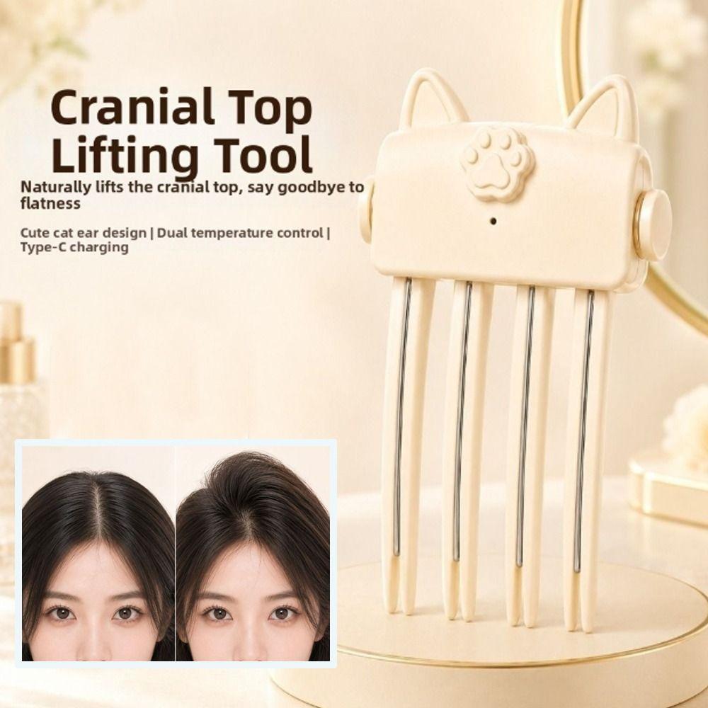 Rechargeable Electric Hair Clips High Crown Hair Roots Volumizer Volumizing Bangs Clip For Women