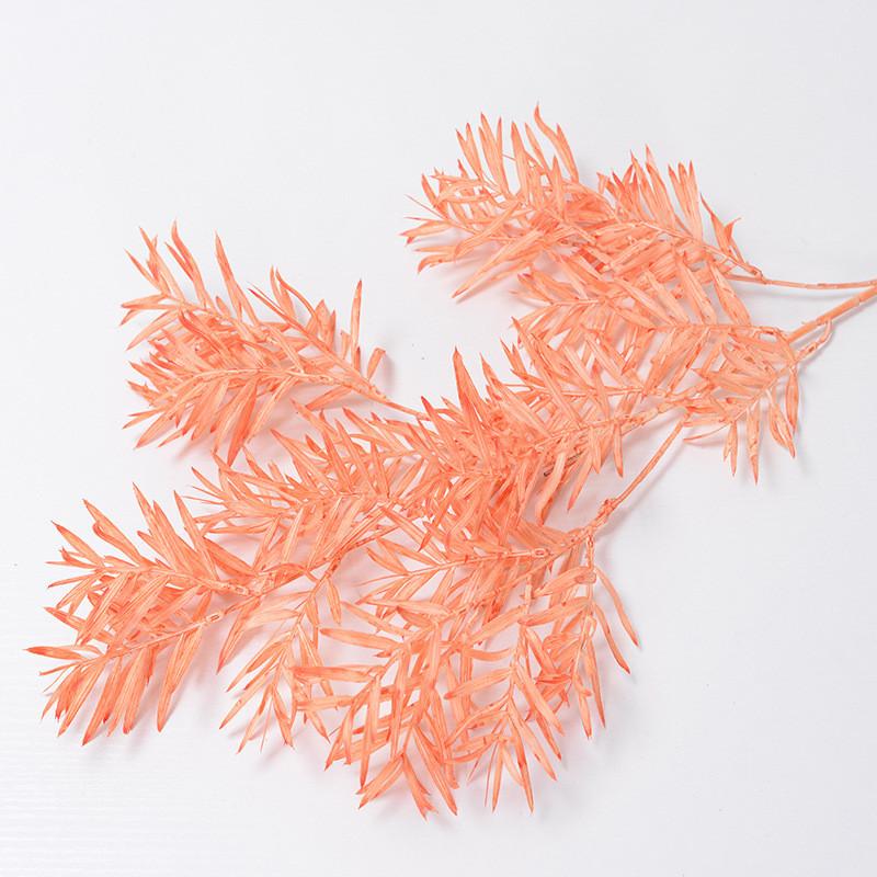 Plastic Artificial Rime Bamboo Leaves Wedding False Blossom For Decor Event