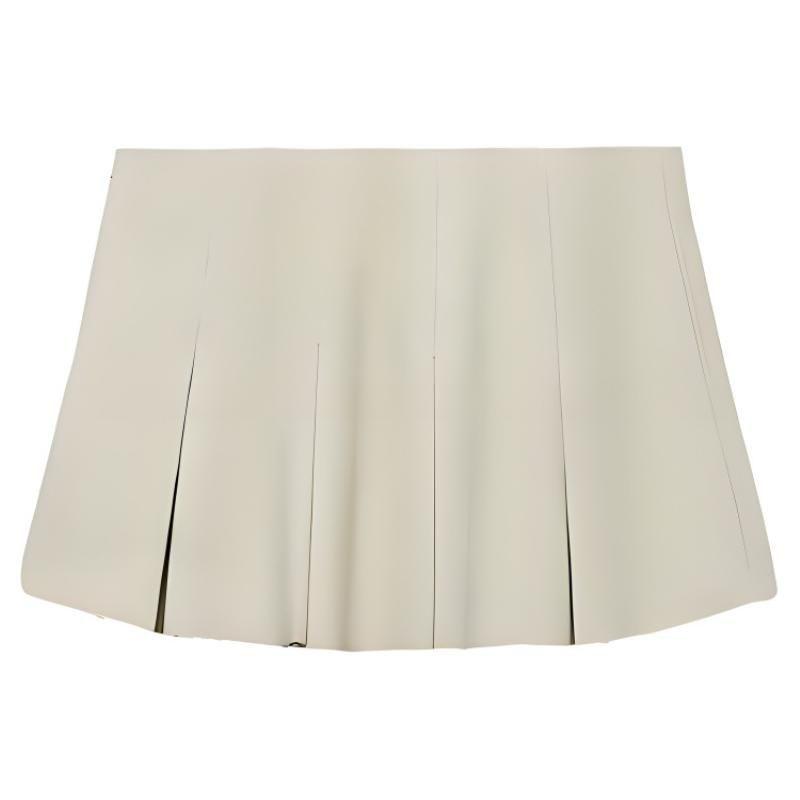 

Zara Solid High-Waisted Mini Casual Skirt Women skirts White 2249872-712 XL