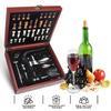 Rotwein Flaschenöffner Set Mit Holz Geschenkbox Wein Flaschenöffner Barwerkzeuge Multifunktionales Set zum Weinöffnen und Pressen