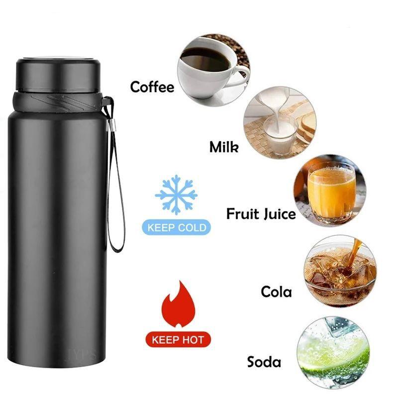 800 1000ML Stainless Steel Thermal Water Bottle Keep Cold and Hot Water Cup Thermos for Water Tea Coffee Vacuum Flasks