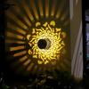 Lanterna da Parete Peonia Solare Datura, Luce Decorativa Impermeabile da Esterno per Giardino Patio Cortile Viale Cortile Illuminazione Paesaggistica