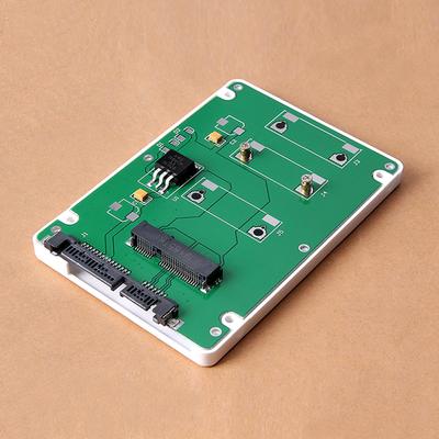 MSATA-zu-SATA-Gehäuse, mSATA-zu-2,5-SATA-Adapter, SSD-Festplattenkonverter zu SATA 3.0-Karte mit