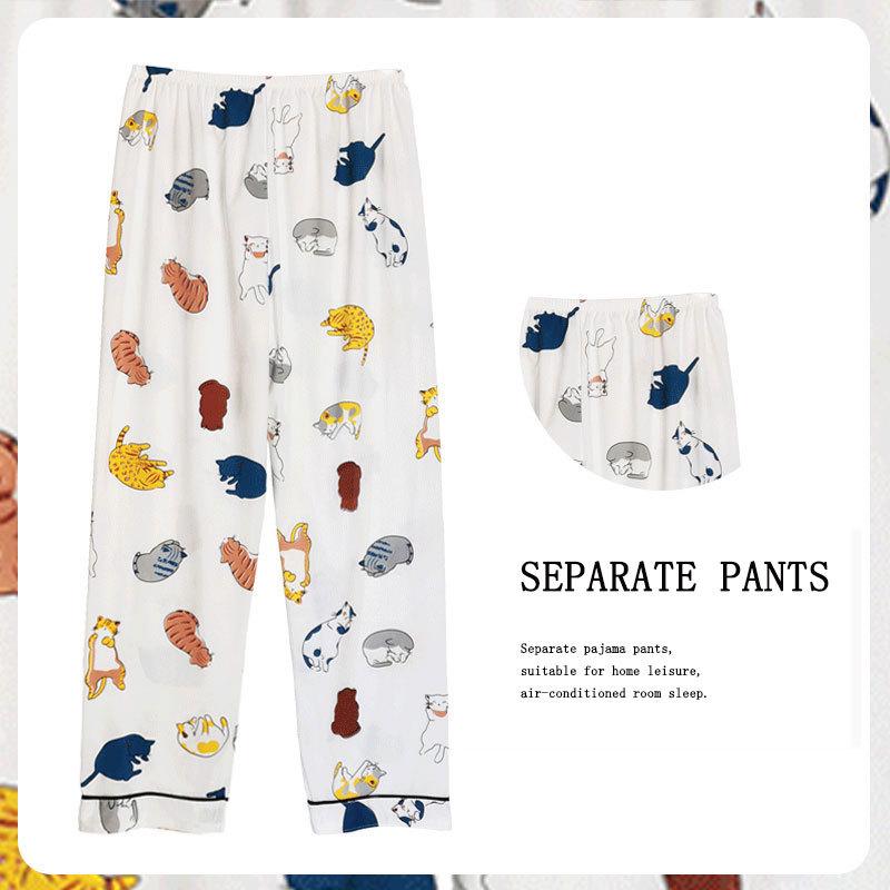 Women's Cartoon Cute Slim Fit Imitation Cotton Pants - Spring, Summer & Autumn Styles
