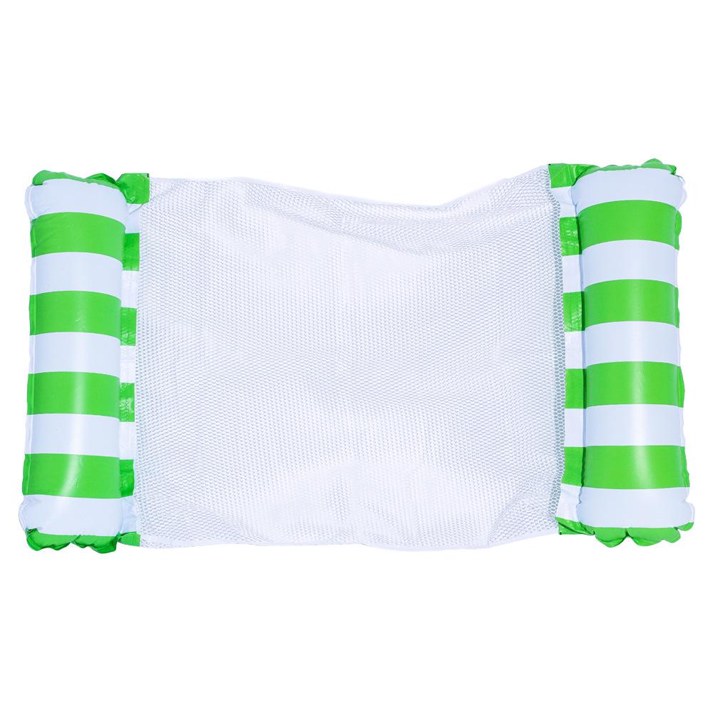 Inflatable Dual-Use Hammock Chair: Foldable Floating Lounge with Net and Backrest