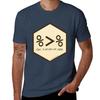 R Pipe Hex Tshirt Standard Fit Solid Tee Shirt