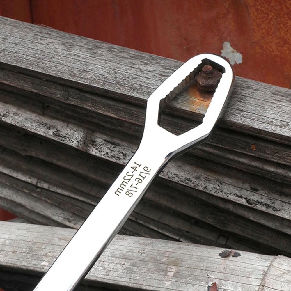 8-22mm Double Head Torx Wrench Self-Tightening Adjustable  Ratchet Spanner Tool