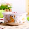 6 inch, bone china, ceramic rice bowl, lunch box for kids, food contain, for buffet and party dessert serving, microwave safe
