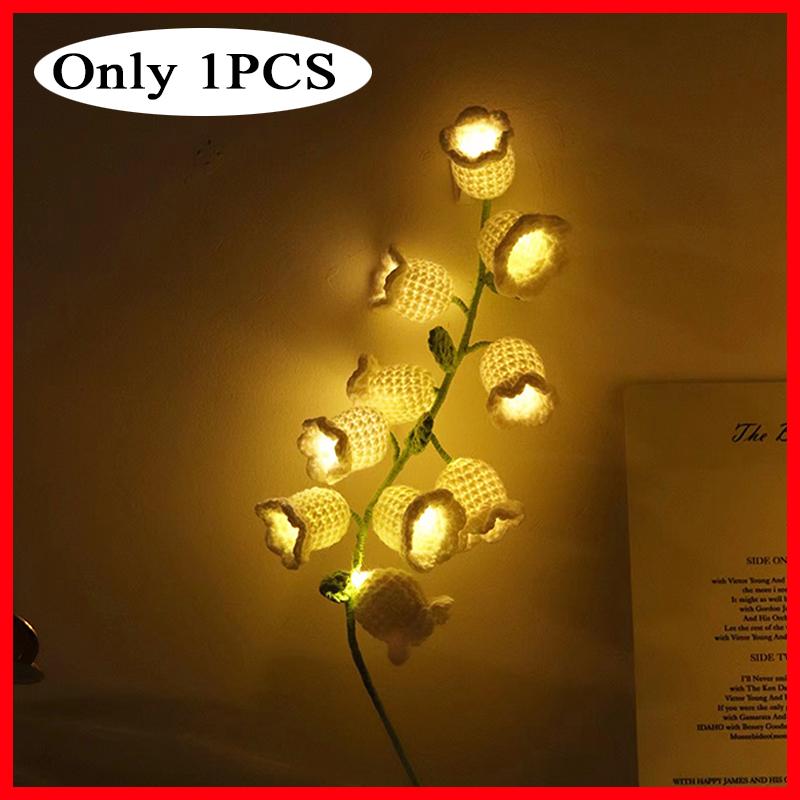 

D5 DIY Lily LED Night Lights Of The Valley Garland Fairy String Light Gift Handmade Flower Lamp Home Room Wedding Birthday Decor