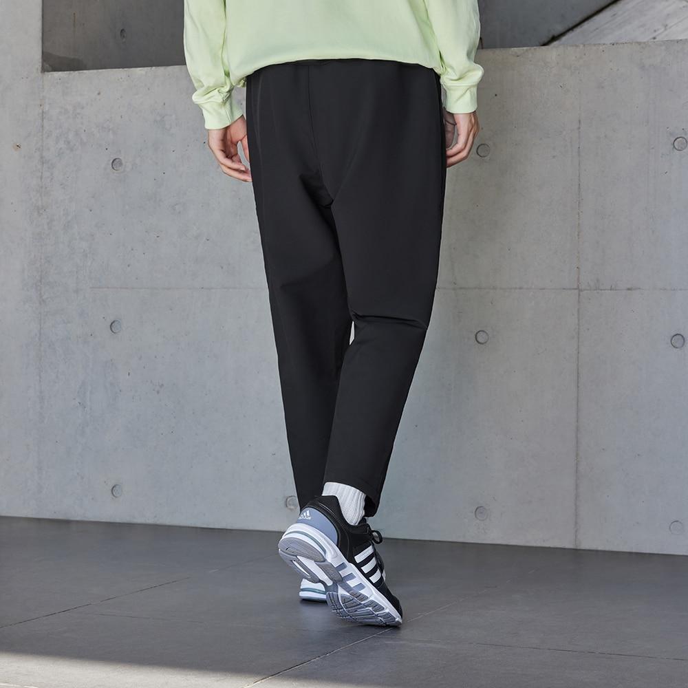 Adidas Logo Elastic Tapered Sports Casual Pants Men Pants Black IV7585