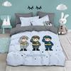 Cute Cartoon Red Hat Girl Print Bedding Sets Twin King Queen Full 2pcs Quilt Cover and Matching Pillowcases 75*50 for Kids Girls