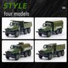 Military Pickup Truck Alloy Model Toy: 1:50 Scale Off-road Pull-back Ornament