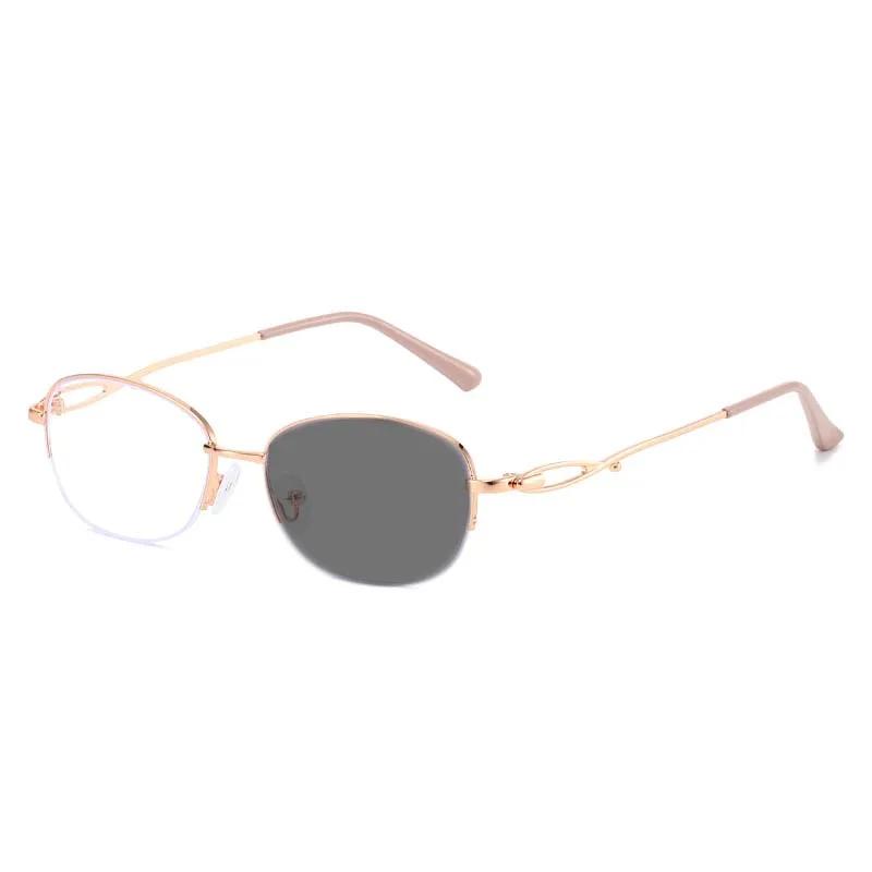 New Fashionable Personalized Hd Half Frame Women'S Myopia Glasses Ultra Light Neutral Elegant Luxury Anti Blue Light Glasses
