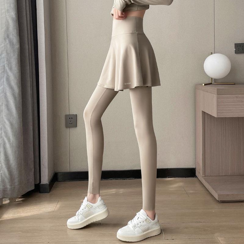 Women's 2024 High-End Yoga Set: Advanced Morning Run Jacket, Fitness Skirt, and Running Pants for Autumn/Winter