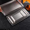 Vintage Industrial Rectangular Stainless Steel Tray - Shallow Design for Barbecue, Fruit, or Desserts