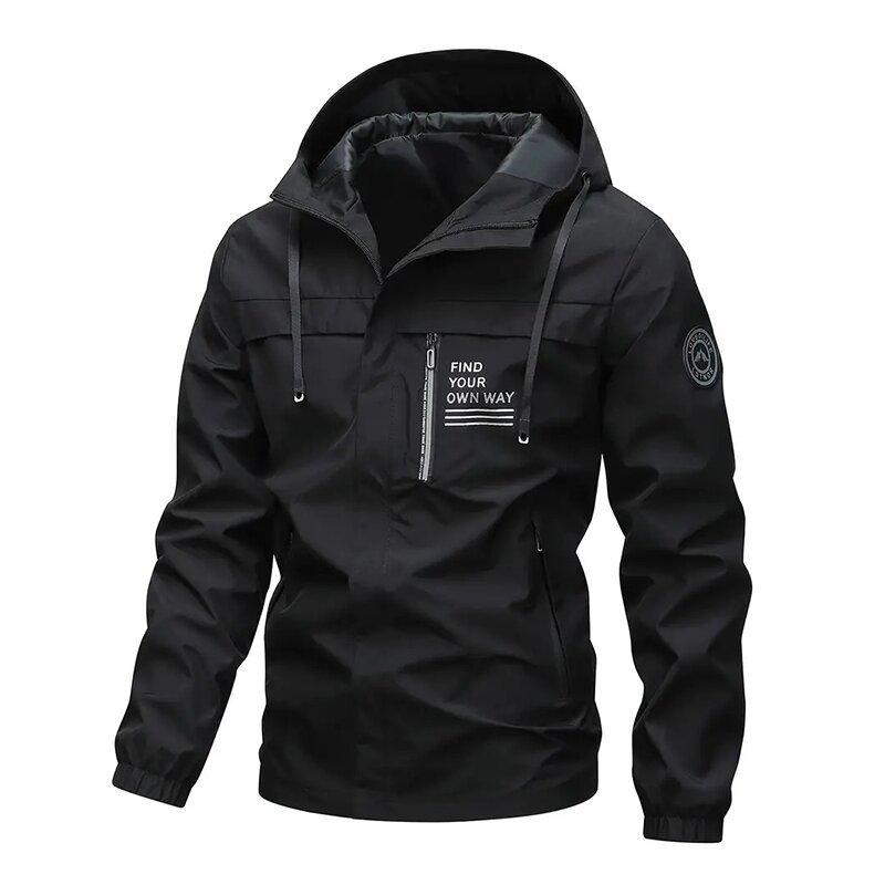 2024 Men's Waterproof Casual Outdoor Jacket - Trendy Spring & Autumn Design