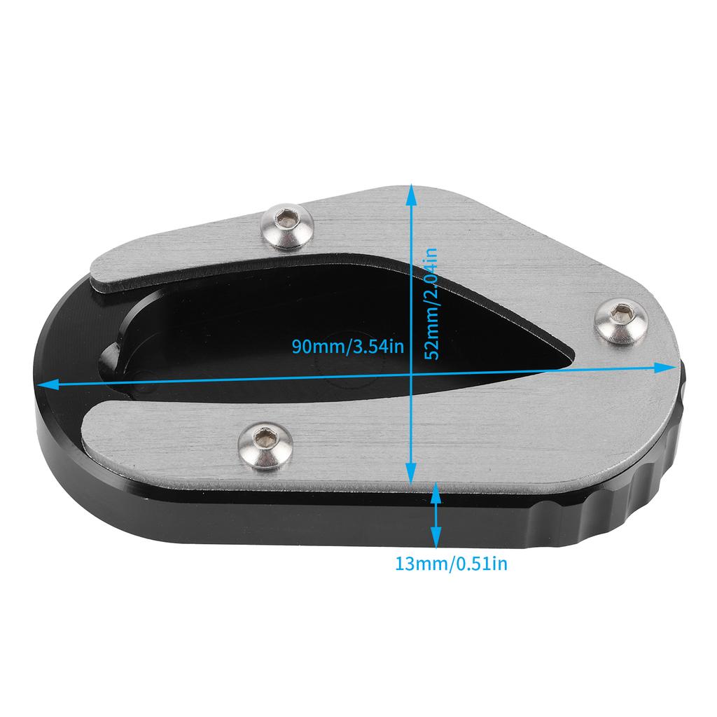 Motorcycle Side Stand Enlarge Pad Kickstand Extension Fit for     T100 Celsius T120