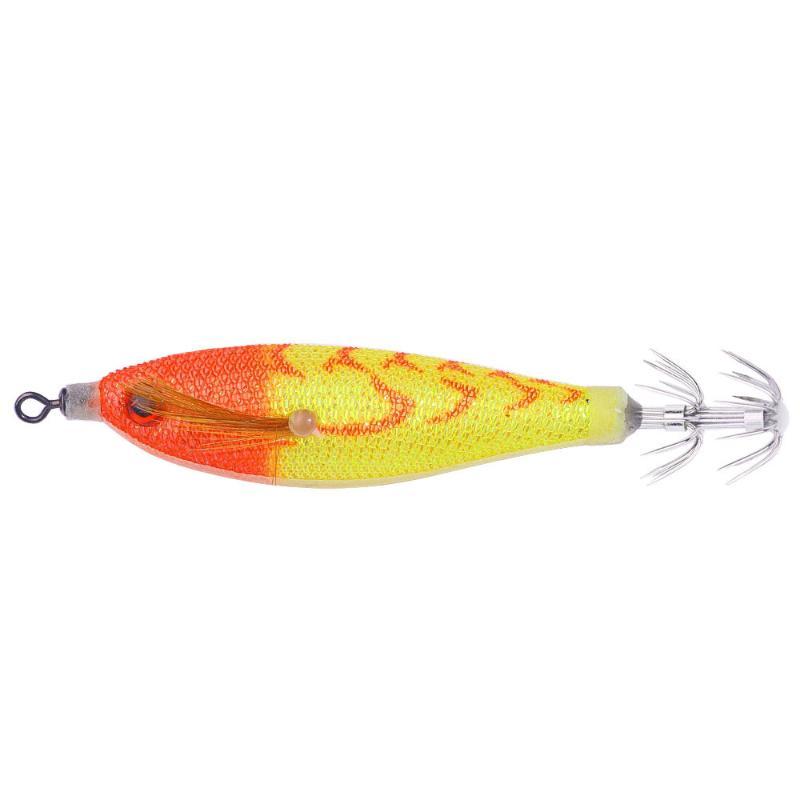 1/5/10Pcs Horizontal Squid Jigs Luminous Cuttlefish Lure Plated Jigging Baits Sea Fishing Artificial Shrimp Hook