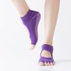 Women Five Toe Backless Pilates Socks Non Slip Fitness Workout Yoga Socks Ladies Breathable Sports Ballet Dance Slippers Gym