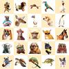 50 Animal Collection Stickers Temu New Product Crazy Zoo City Stickers