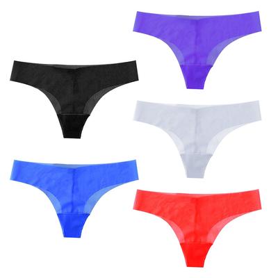 Buzz Selection Seamless Panties Women's 5-Piece T-Back See-Through (TVS05S024 (J Set))