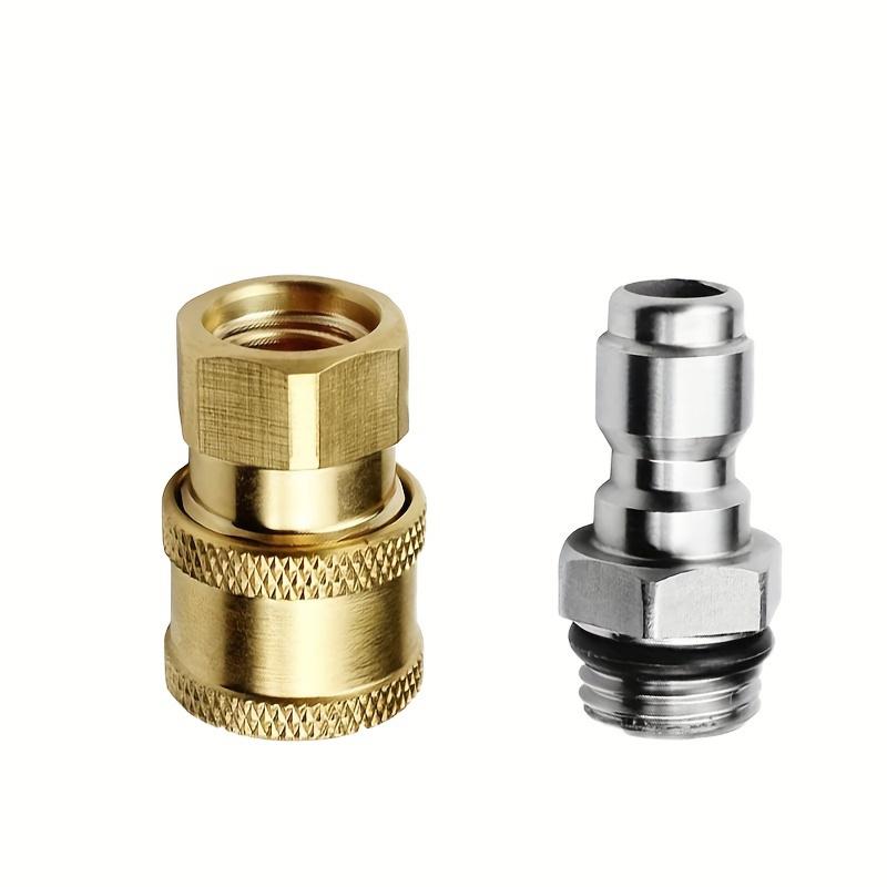 

1 set/2 sets/3 sets of high-pressure water gun quick plug connection 1/4 inch quick connector M14 * 1.5 connector adapter