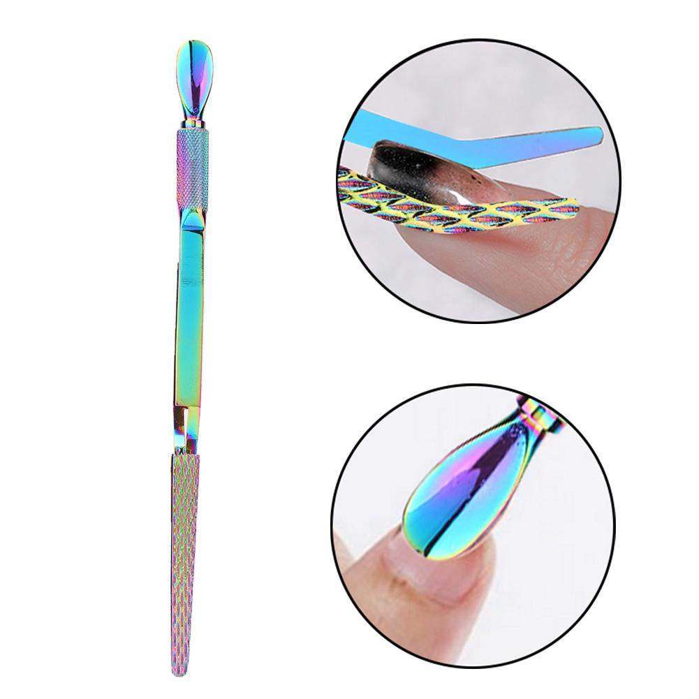 Stainless Steel Multi Function Nail Curve Pinching Tool Nail Extension Shaping Tool