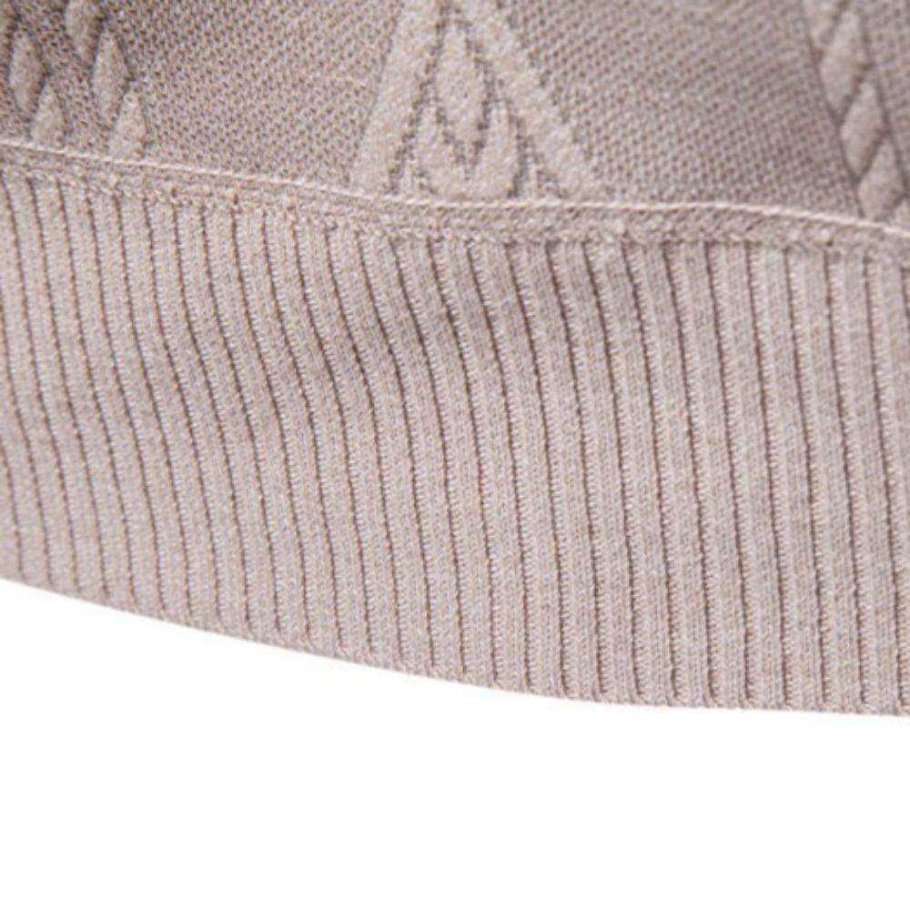 Autumn and Winter Men's High-neck Sweater, Thickened Sweater, Casual Warm Base Knitted Sweater