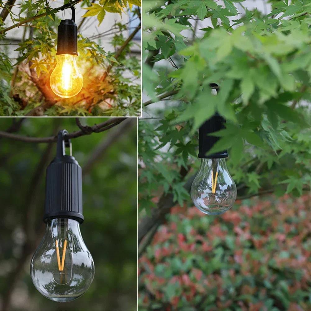 Outdoor LED Lamp Bulbs USB Rechargeable High Brightness Emergency Light Hook Up Camping Fishing Lantern Night Lights