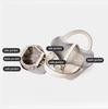 Genuine Leather Shoulder Bucket Bag Women Litchi Pattern Mini Basket Tote Soft Handbag Mommy Bride Wedding Bags with Lock