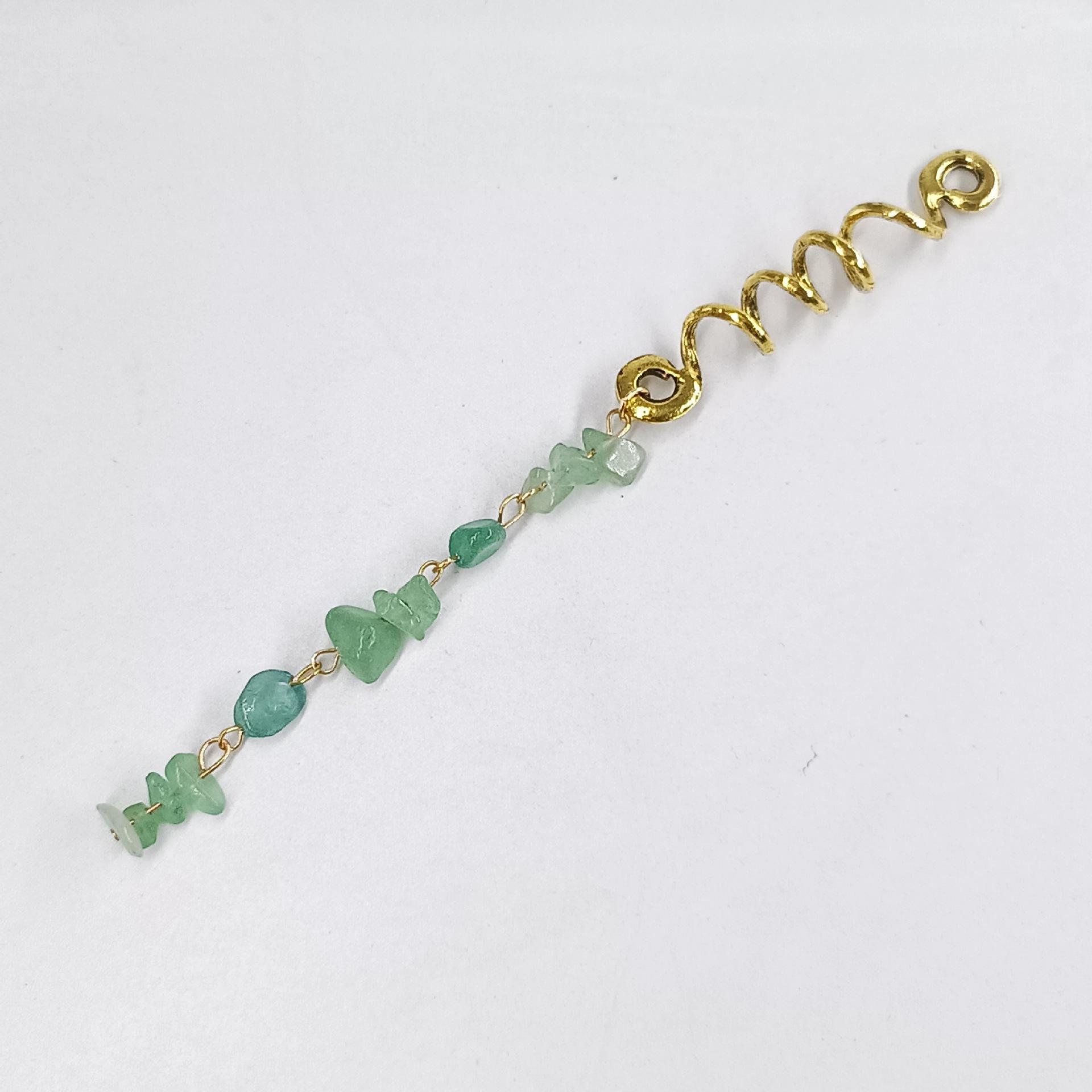 

Индивидуальность преувеличенная коса Шнур для волос Индивидуальный кулон из натурального камня Кольцо для волос Этнический стиль Веревка для головы Дреды Винтажная заколка для волос