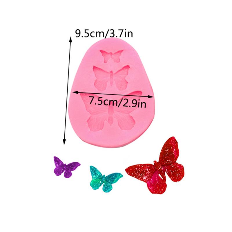 Rose Leaf Butterfly Rose 3d Silicone Cake Mold Flower Fondant Mold Cupcake Jelly Candy Chocolate Decoration Baking Tool Moulds