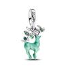 Glow Gold Firefly Charm Green Frog Deer Bead 925 Silver Bracelet DIY Gift 3mm Forest Theme Birthday Present