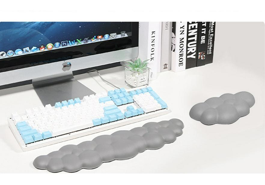 Cross-Border Leather Memory Foam Keyboard Wrist Rest Pad
